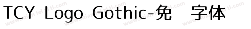 TCY Logo Gothic字体转换